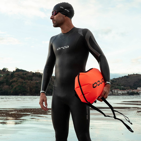 2026 Orca Mens Zeal Perform Open Water Swim Back Zip Våddragt NN2F0501 - Black